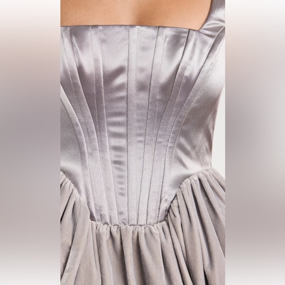 ๐บ๐HP๐๐บ NWT Staud Landscape Mini Dress Silver - Picture 8 of 16